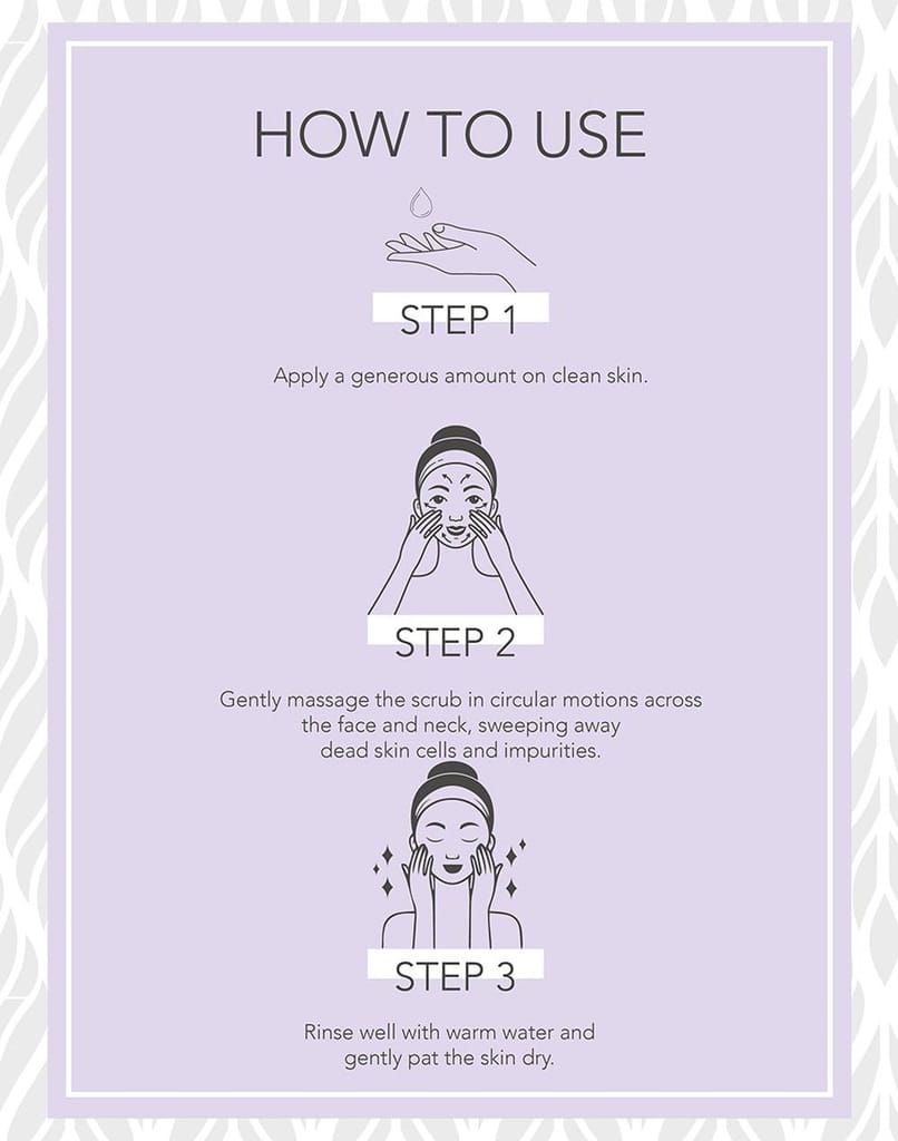 Fabessentials Coffee Lavender Face Scrub | with Walnut Shells | Mild Exoliator that Detoxifies Pores, Remove Dirt from Debris and Reduces Blemishes | Doesn't Strip Away Moisture & Keeps Skin Hydrated & Glowing - 100 gm