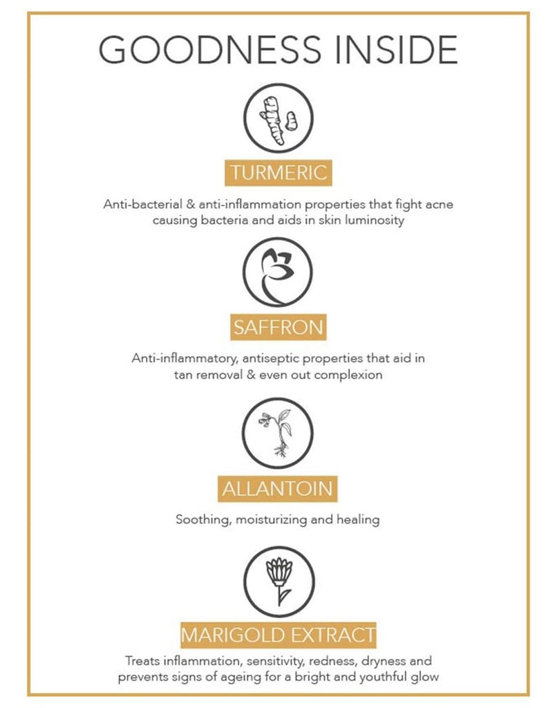 Fabessentials Turmeric Saffron Marigold Face Mask | with Kaolin & Bentonite Clay | for Tan removal, Skin Brightening & Glow Boosting - 100 gm