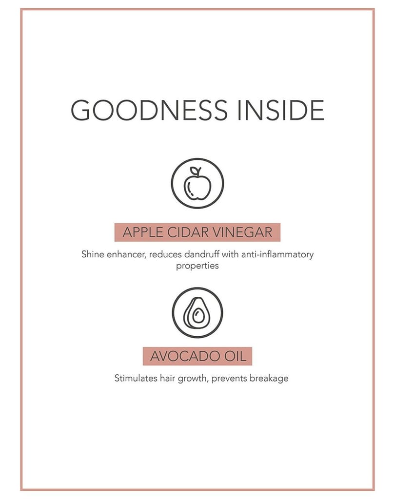 Fabessentials Apple Cider Vinegar Conditioner | enriched with Avacado Oil | made with Certified Organic Ingredients | for Daily Repair & Cuticle Seal | For Long and Shiny Hair| Colour-friendly - 250 ml