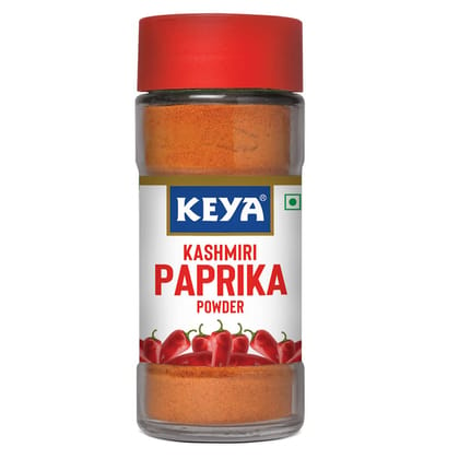 Keya Kashmiri Paprika Powder, Natural Vegetarian Dry Hot and Spicy Chilli Aromatic Seasoning Powder 55gm