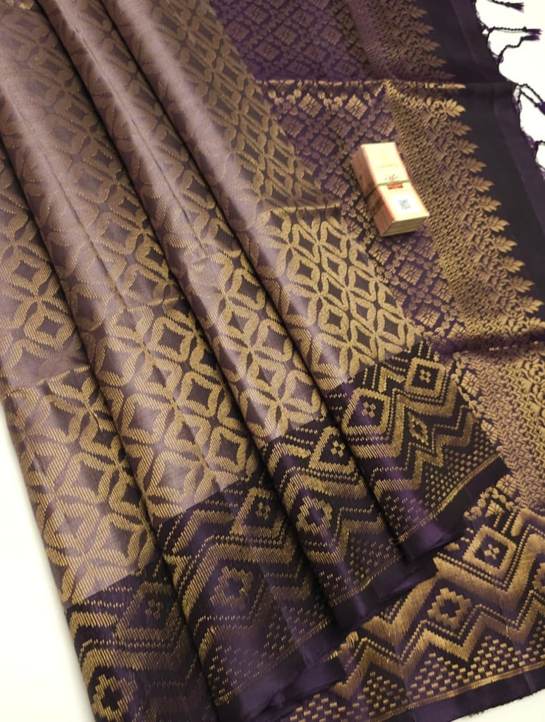 Kanchipuram pure soft silk saree - Sarees | Buy online on ZillyBuy