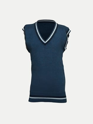 Teen Boys Sleeveless Sweater with Contrast Rib