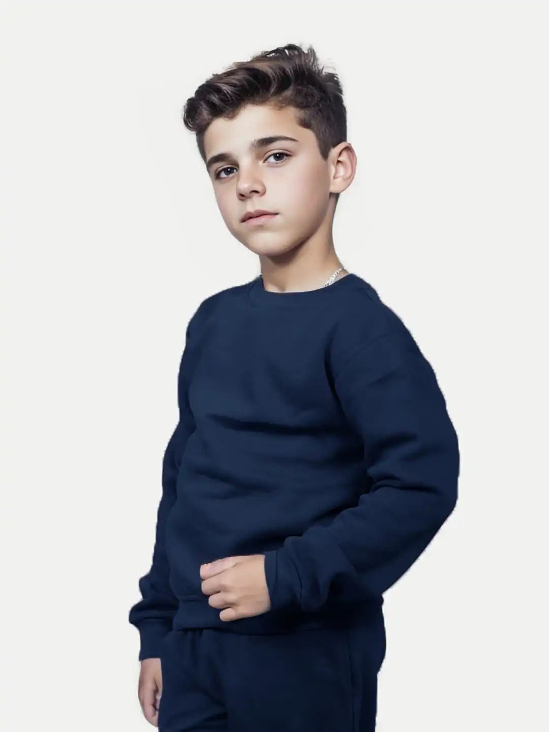 Boys Basic Navy Sweatshirt