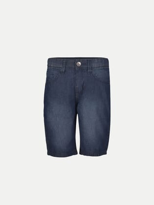 Teen Girls Blue Washed Denim Shorts