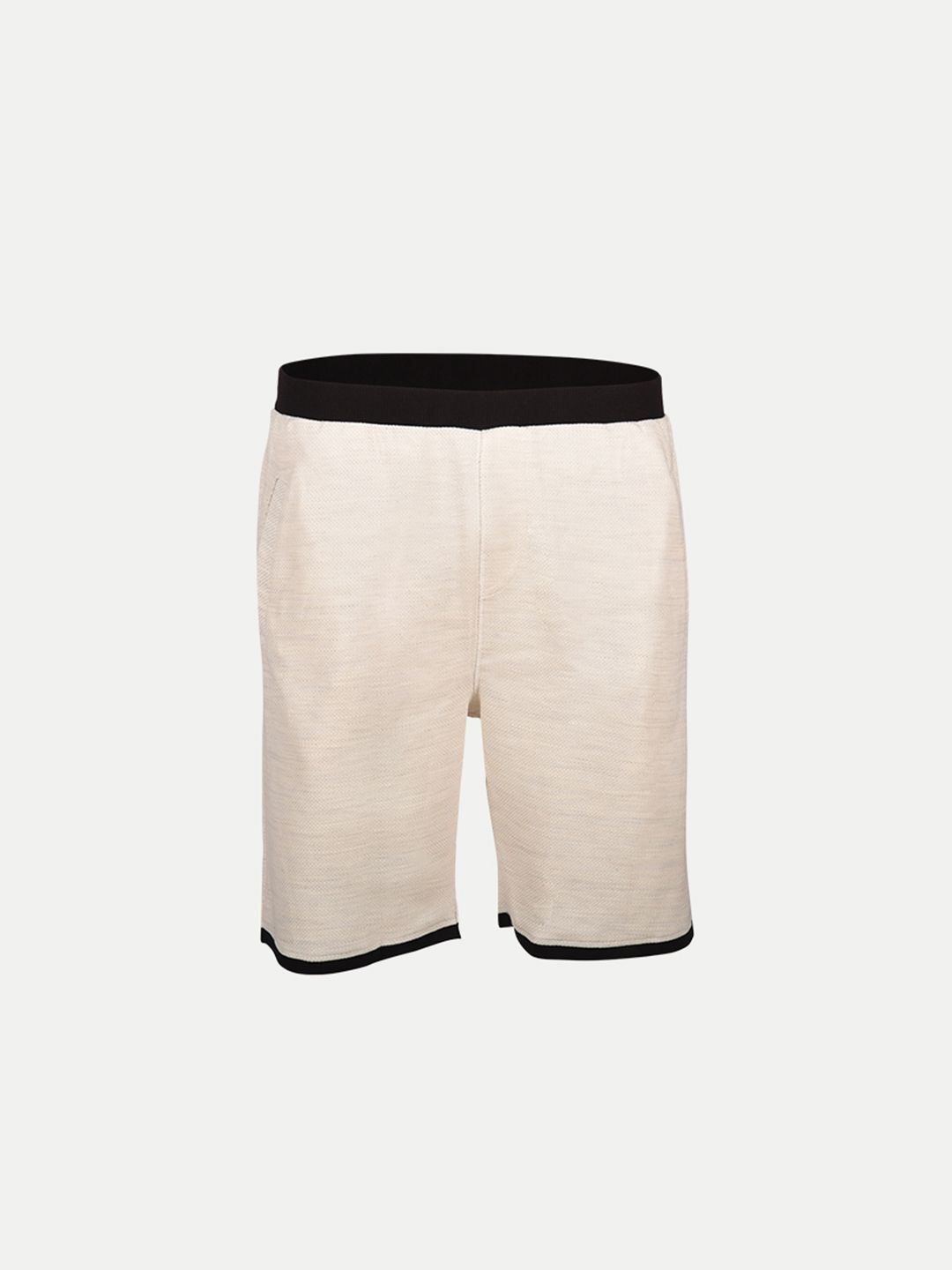 Mens Beige knitted Casual Shorts