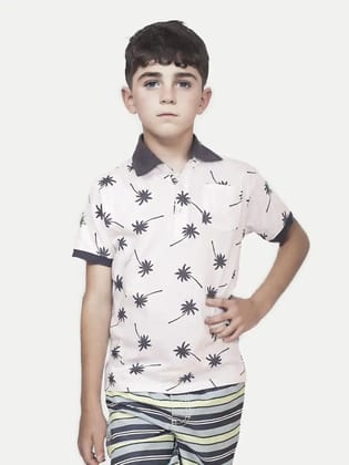 Boys AOP White Tree Tshirt