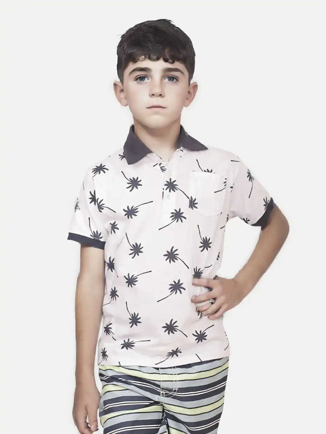 Boys AOP White Tree Tshirt