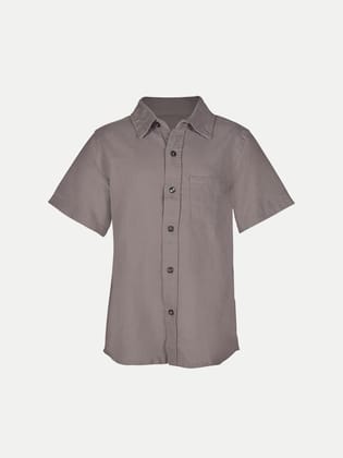 Boys Grey Camp Shirt