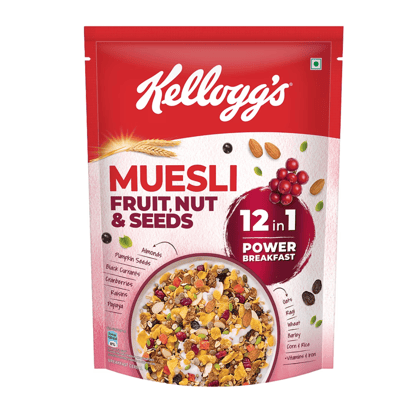 Kelloggs Muesli Fruit Nut & Seeds - 12-In-1 Power Breakfast, India's No.1 Muesli, 750 gm