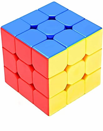 High Speed Cube for Kids & Adults Best Gift for Kid Rubiks Cube 3x3x3 Toy 5.9Cm for 3 Years & Up Multi Color, Super Smooth, Smart Cubes  by Ruhi Fashion India