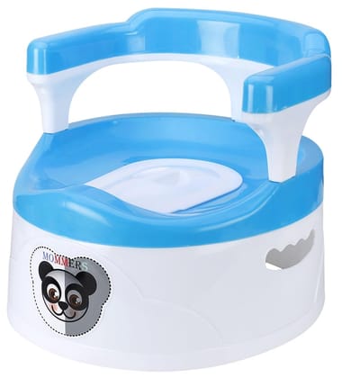 Mommers Potty Training Chair for Boys and Girls, Handles & Splash Guard - Comfortable Seat for Toddler 6 Months to 2 Years MM_751 - Blue