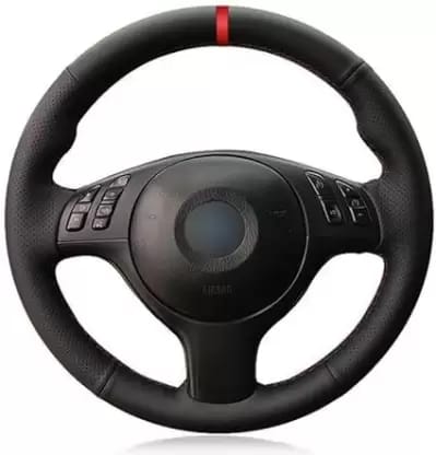 UrbanOasis Blue Leather Steering Cover For Universal
