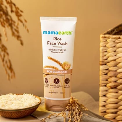 Mamaearth Multani Mitti Face Wash (100ml) + Mamaearth Ubtan Face Wash With Turmeric & Saffron For Tan Removal (100ml) + Mamaearth Rice Face Wash With Rice Water & Niacinamide For Glass Skin (100ml) Pack of 3