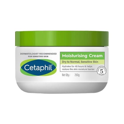 Cetaphil Moisturising Cream for dry to very dry Sensitive skin, Dermatologist Recommended (250g)