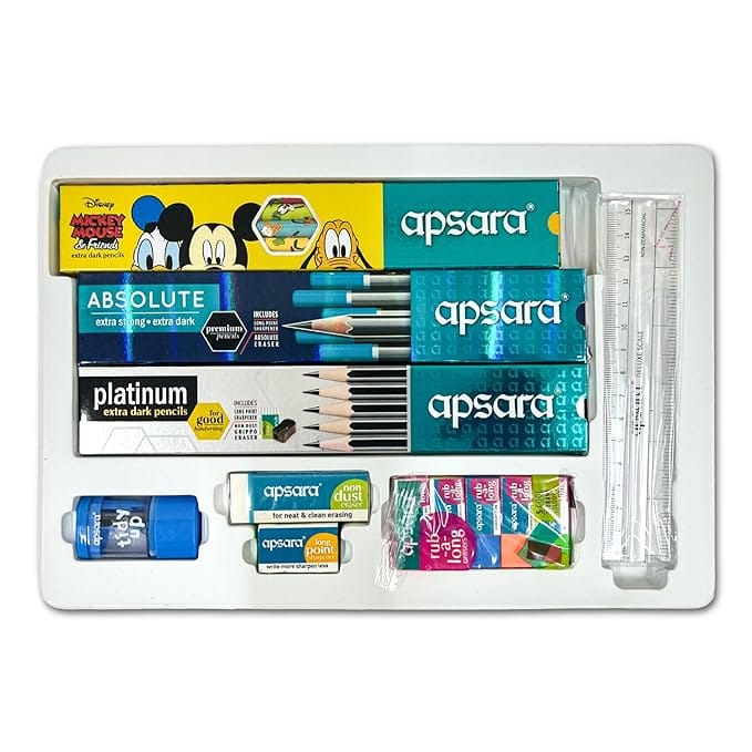 Apsara Writing Kit|Multicolor - Stationery | Buy online on ZillyBuy