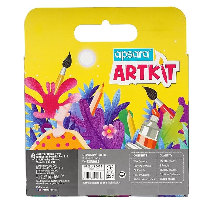 Apsara Art Kit|Multicolor - Stationery | Buy online on ZillyBuy