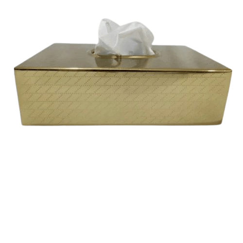 AZIZ GLOBAL TRADING/  BRASS TISSUE HOLDER BOX COVER(OPEN BASE)