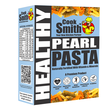 Cook Smith Healthy Pearl Millets Penne Pasta| No Maida, No Fried, No MSG, No Preservatives | Sun Dried |Natural Colour | Bajra Pasta | Cook Smith Pasta Pack 250gm (Pack of 1)