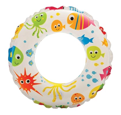 Swimming Ring for Kids Boys and Girls | Multicolor Intex Swimming Tube for Kids (3-6 Years)-Pack of 1