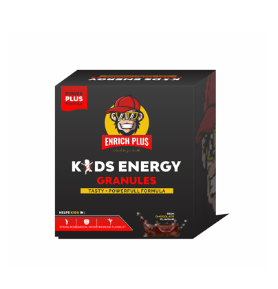Enrich Plus Kids Energy Protein Granules Tasty Powerful Formula (Pack of 2 x 200gm)