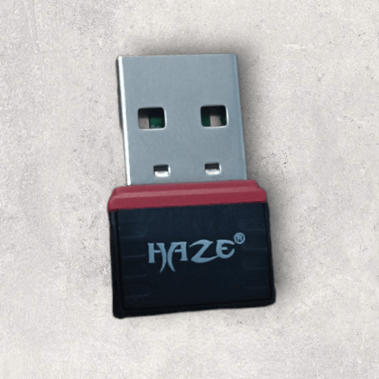 Haze USB WiFi Adapter 2.4GHz | Up to 150Mbps | Easy Driver Setup (Black)