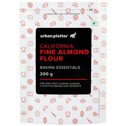 Urban Platter Fine Almond Flour, 200g [Gluten-Free | Low-carb | Unblanched | Protein Rich]