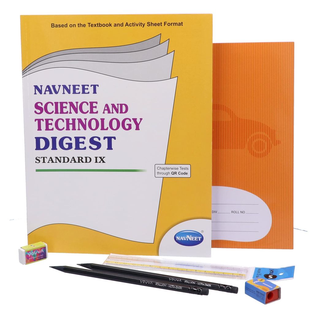 Navneet Science and Technology Digest Part 1 (1 Digest + Notebook + 2 Pencils + Sharpner + Eraser + Scale) - Stationery | Buy online on ZillyBuy