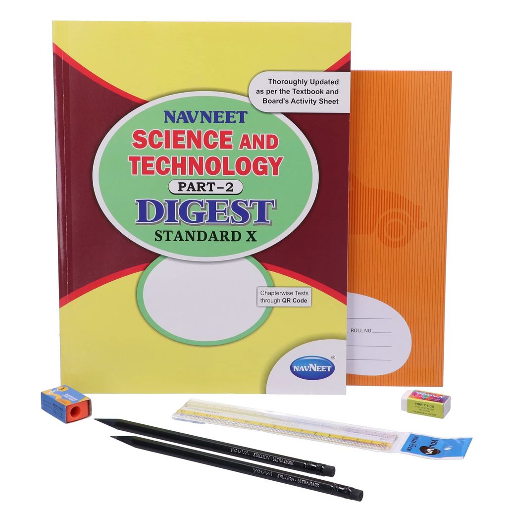 Navneet Science and Technology Digest Part 2 (1 Digest + Notebook + 2 Pencils + Sharpner + Eraser + Scale) - Stationery | Buy online on ZillyBuy