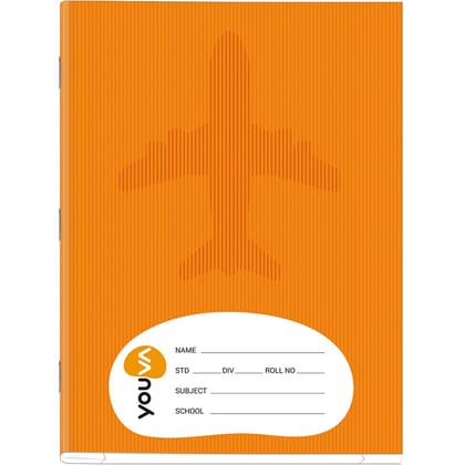 Navneet Youva | Brown Soft Bound Notebook| Jumbo Size 18 cm x 24 cm | Small Square | 120 Pages| Pack of 12
