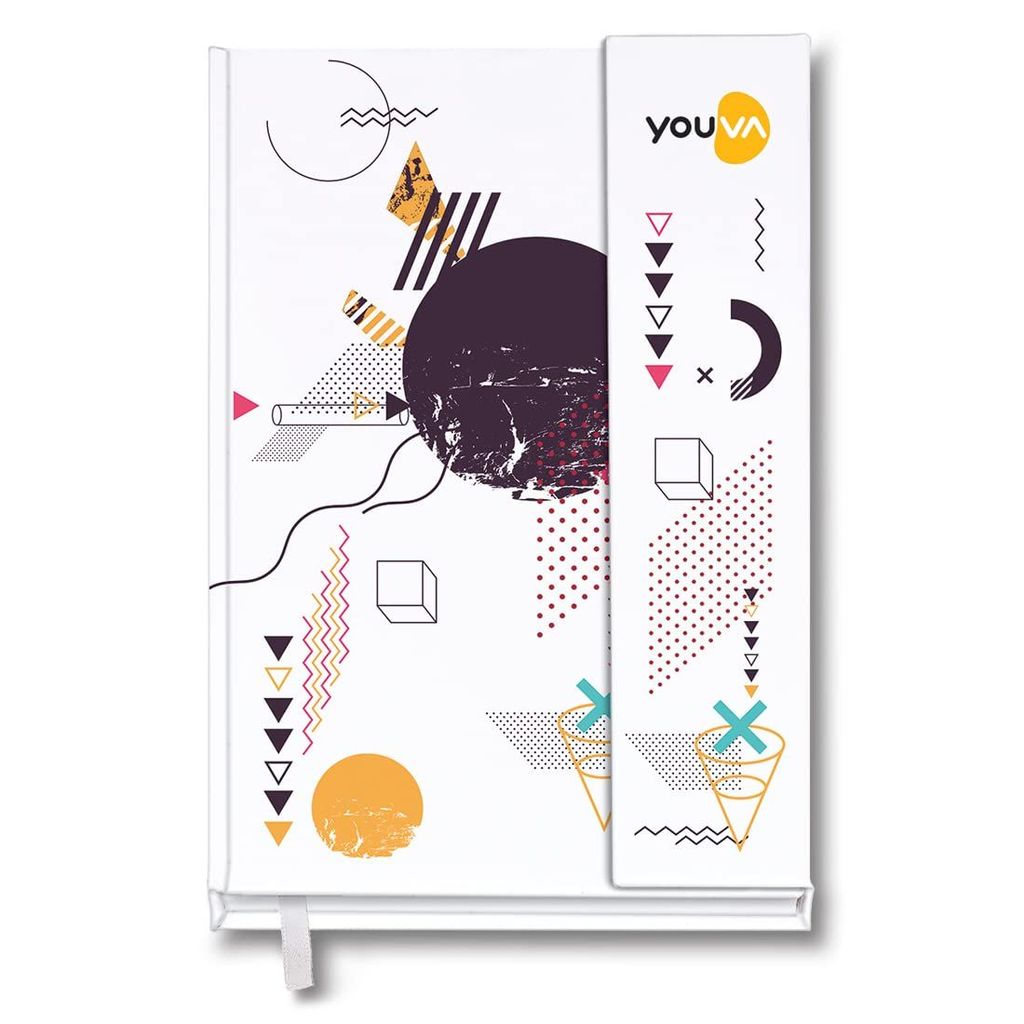 Navneet Youva | Case Bound Office Note Book Journal with Magnetic Cover, Easy to Carry | Note Down Your Important Information | A5 Size - 14.8 cm x 21 cm | Single Line | 192 Pages (Color and design may vary) - Stationery | Buy online on ZillyBuy