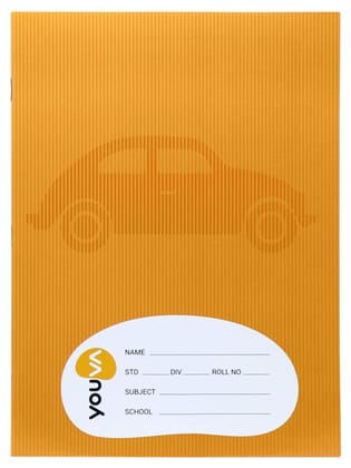 Navneet Youva Brown Note Book | Jumbo Size - 18x24 cm | Soft Bound | Small Square | Pack of 12