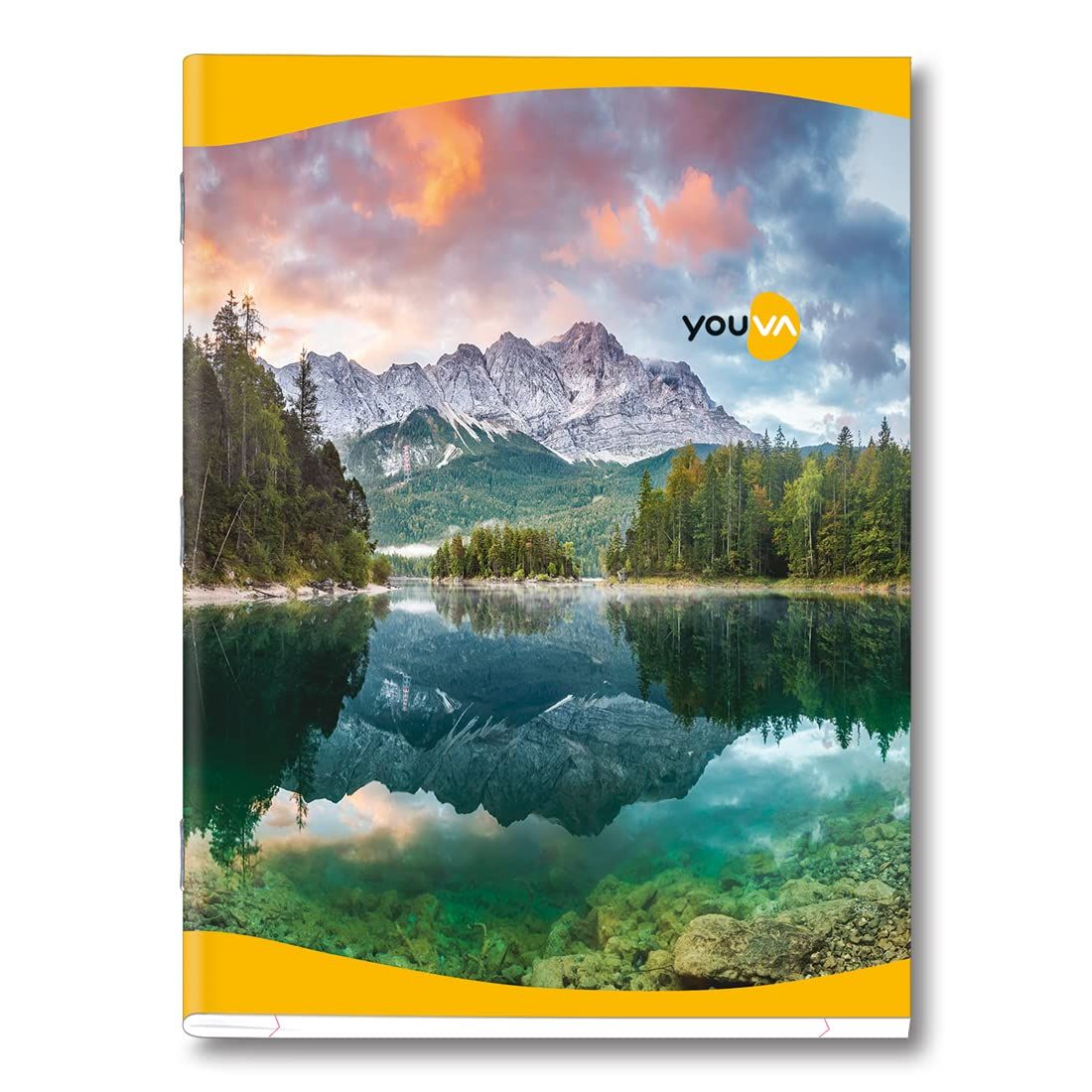 Navneet Youva | Soft Bound Note Book for Students | Jumbo Size 18 cm x 23.5 cm for Students | Single Line | 24 Pages | Pack of 24