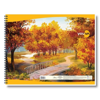 Navneet Youva | Spiral Wiro Drawing Book | 27.5cm x 35cm | 60 Pages | Pack of 1