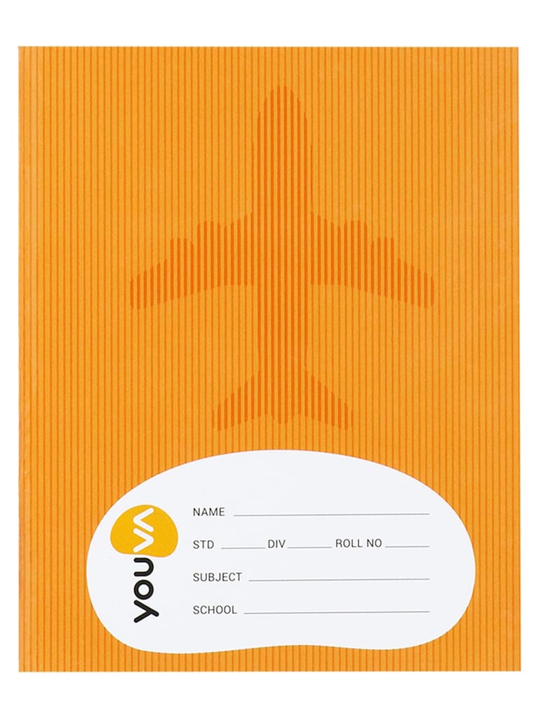 Navneet Youva | Full Bound | Brown Note Book | 15.5cmx18.8cm | 1 Side Red & Blue-1 Side Plain | 172 Pages | Pack of 12 - Stationery | Buy online on ZillyBuy