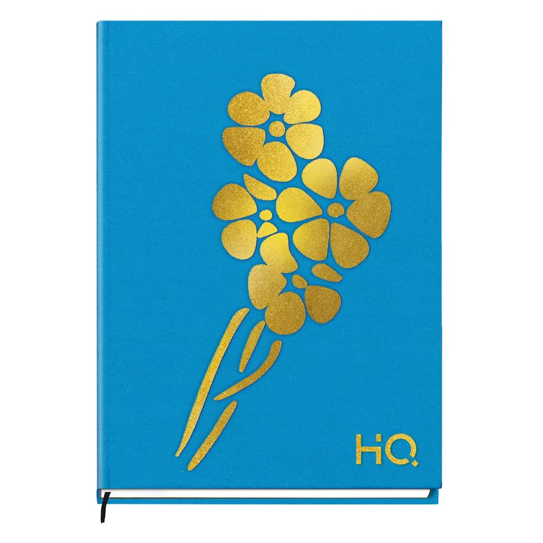 Navneet HQ | Flora Case Bound Note Book for Gifting and Personal Use | A5 (14.8 cm x 21 cm) | Single line | 192 pages | Blue