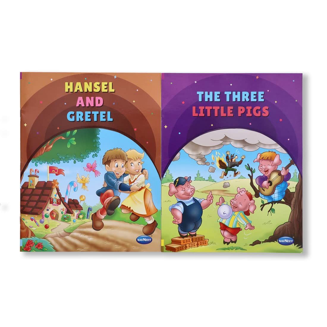 Navneet Classic Fairy Tales Storybooks- The Three Pigs & Hansel And Gretel- With Colourful Illustrations- Read aloud stories for kids- Most loved stories [Perfect Paperback] Navneet Education Limited