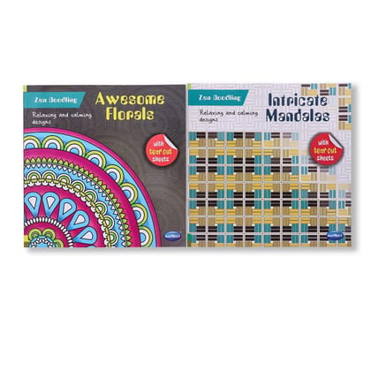 Navneet Zen Doodling - Awesome Florals and Intricate Mandalas , helps to relax and stress reduction. [Perfect Paperback] Navneet Education Limited