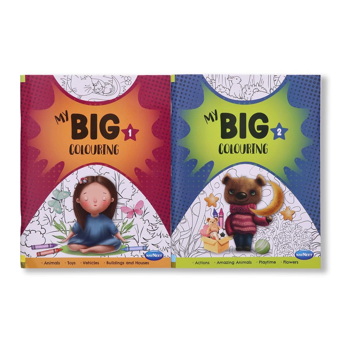Navneet My Big Colouring Book - I and II Bold, big and eye-catching illustrations. [Paperback] Navneet Education Limited