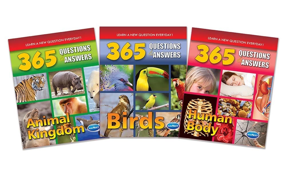 Navneet 365 Questions & Answers-Animals, Birds, Human [Paperback] Navneet Education - Stationery | Buy online on ZillyBuy