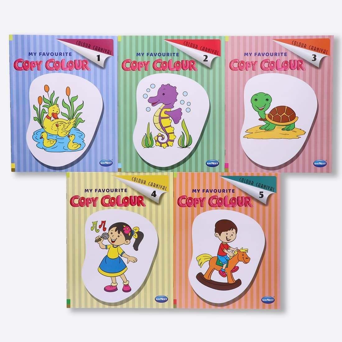 Navneet Colour Carnival: Copy Colour Book Pack- 34 books - Children's Painting and colouring books - Bulk Assorted book pack for toddlers - Multiple themes - for Parties & hobby [Paperback] Naneet Education