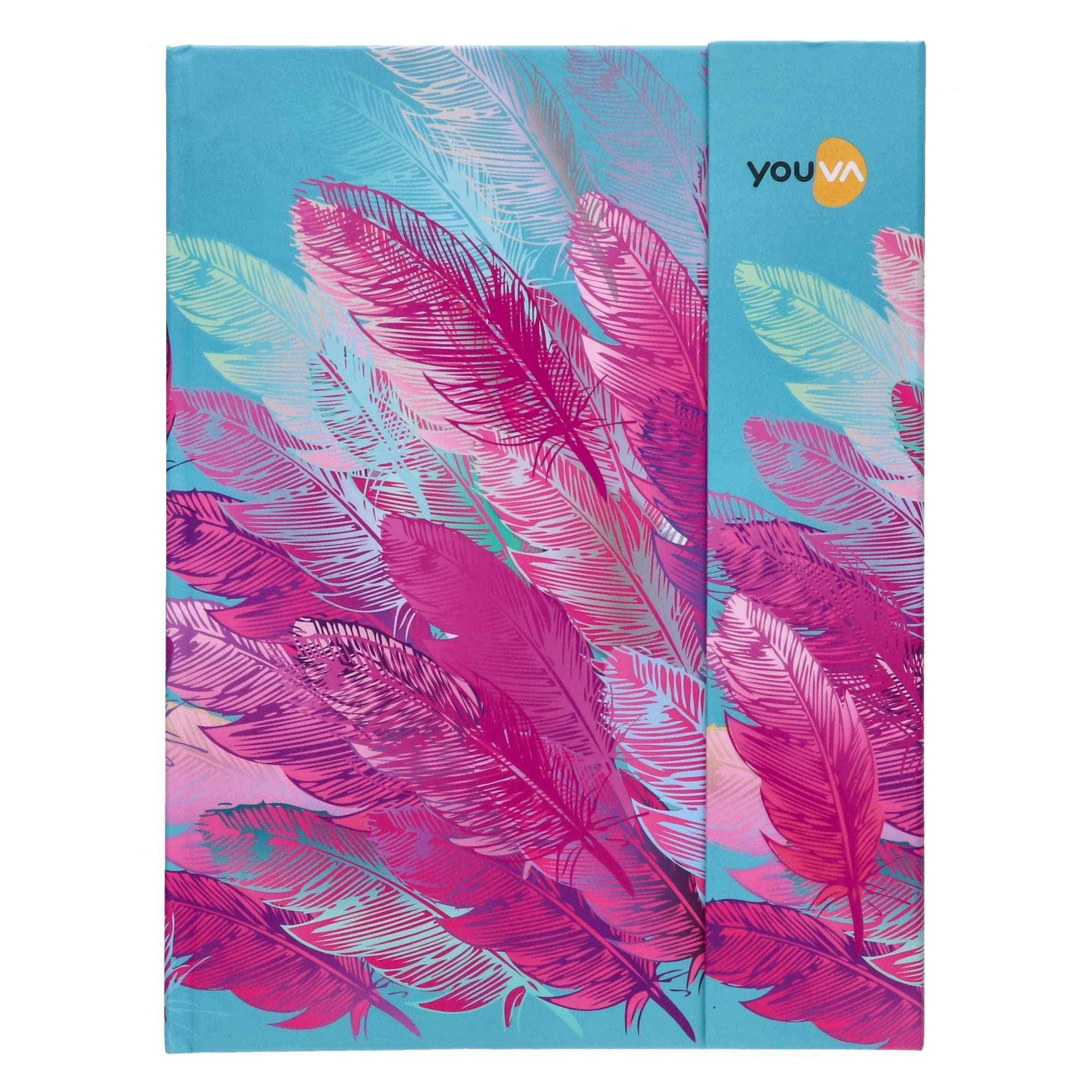 Navneet Youva | My Notes Case Bound Note Book Magnetic Cover | 18 cm x 24 cm | Single Line | 192 Pages | Pack of 2 | Assorted