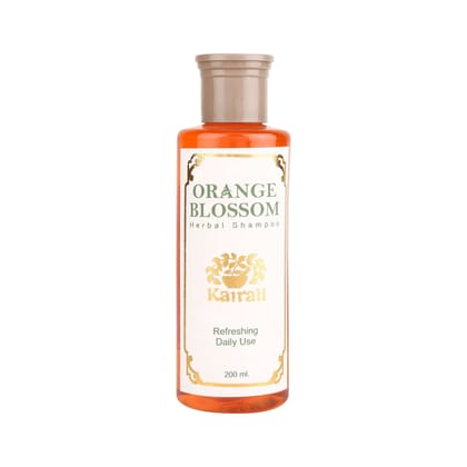 Kairali Orange Blossom Herbal Shampoo - Refreshing Daily Use Shampoo for Healthy Hair (200 ml)