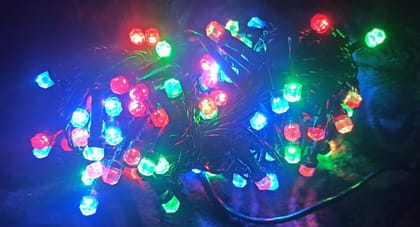Multicolor RG-RB LED Lighting/Rice Lights/String Lights/Fairy Lights with Color Changing Function, 16 Meter Length & 100 LED Bulbs