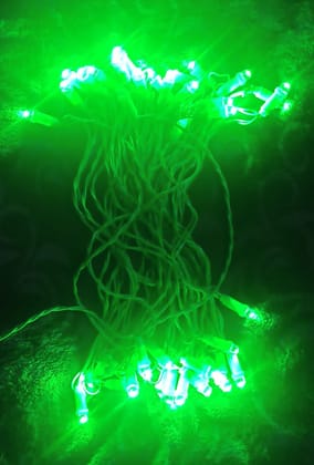 Green LED Lighting/Rice Lights/String Lights/Fairy Lights with Constant Function, 10.6 Meter Length & 40 LED Bulbs