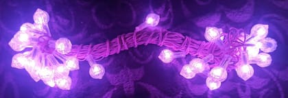 Pink LED Lighting/Rice Lights/String Lights/Fairy Lights with Constant Function, 9.3 Meter Length & 35 LED Bulbs