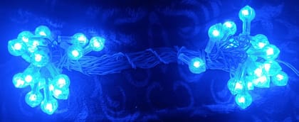 Blue LED Lighting/Rice Lights/String Lights/Fairy Lights with Constant Function, 9.3 Meter Length & 35 LED Bulbs