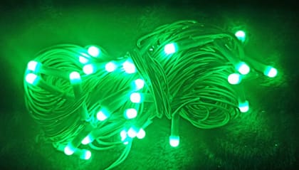 Green LED Lighting/Rice Lights/String Lights/Fairy Lights with Constant Function, 9.9 Meter Length & 42 LED Bulbs