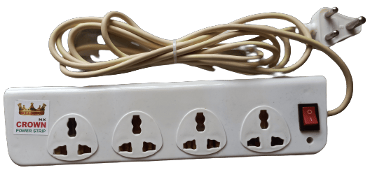 4 Socket Extension Box with 18ft Wire