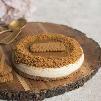 Lotus Biscoff Baked Cheesecake-Half Kg