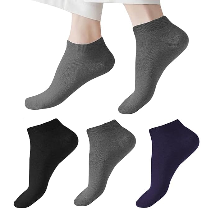 CHINTELS Unisex Solid Ankle Length (Pack of 3)